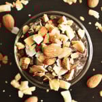 Almond Joy Chocolate Pudding || fooduzzi.com recipes